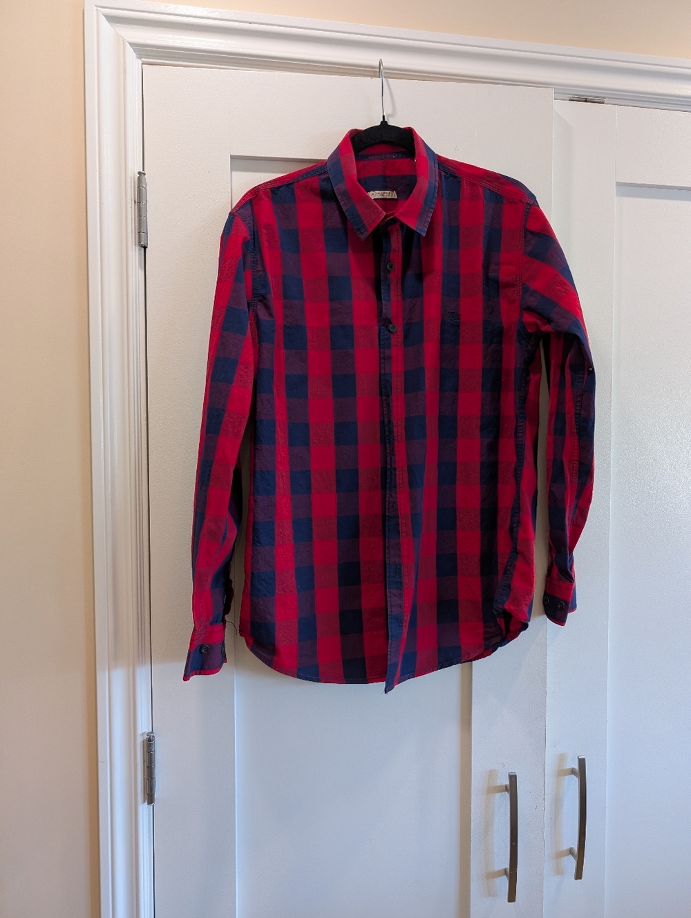 Burberry Brit Men's Plaid Shirt,XL Fits Smaller
